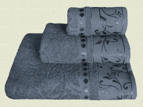 Комплект махровый из трех арт. 860 (цв. 612 - серый) ― Тaко-Текстиль