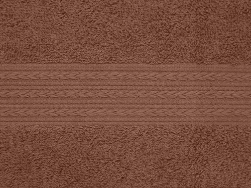 Полотенце однотонное (цвет: шоколадный) ― Тaко-Текстиль