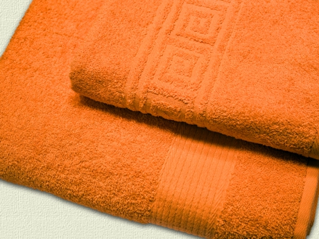 Махровое полотенце арт. 302 (цвет - оранжевый) ― Тaко-Текстиль