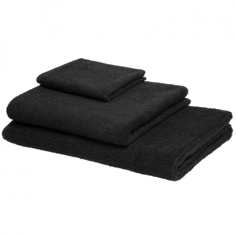 Махровое полотенце арт. 902 (цвет - черный, 450 г/м.кв.) ― Тaко-Текстиль