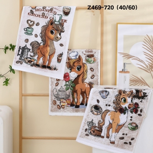 Полотенце хлопковое "Лошадки" арт.469