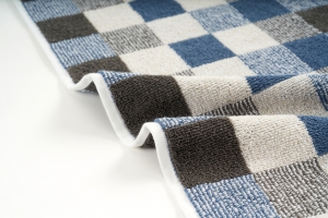 Полотенце махровое "Квадраты" арт.23-3 Синий