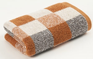 Полотенце махровое "Квадраты" арт.23-3 Коричневый