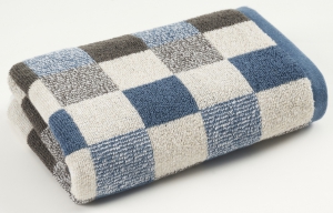 Полотенце махровое "Квадраты" арт.23-3 Синий