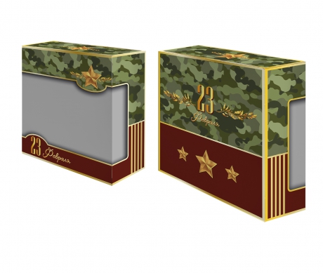 Подарочная коробка "23 февраля" арт. 60-20 ― Тaко-Текстиль