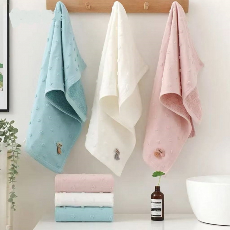 махровые полотенца "Горошек" Арт.26-007 ― Тaко-Текстиль