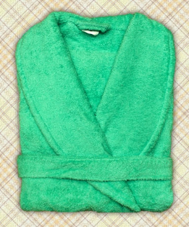 Халат махровый женский арт. Wc282 (цвет: светло-зеленый) ― Тaко-Текстиль