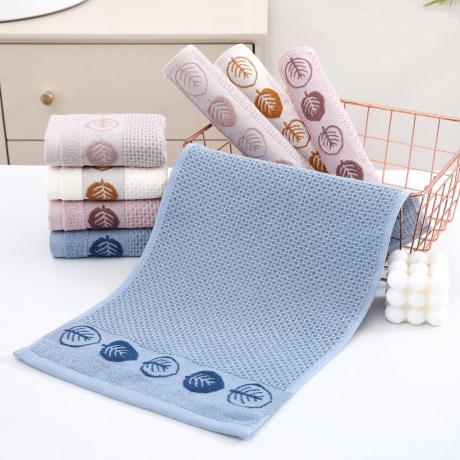 Полотенце вафельное "Листочки" Арт.40-13 ― Тaко-Текстиль