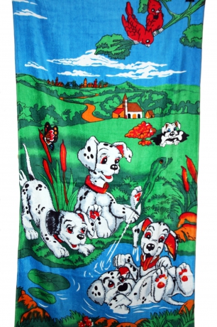 Пляжное полотенце "Долматинцы" арт.1667 ― Тaко-Текстиль