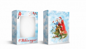 Коробка подарочная "Новый год" арт.87-24