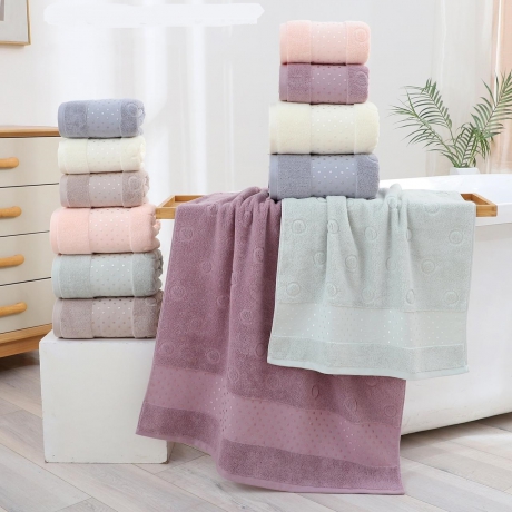 Полотенце махровое "Кружочки" Арт.88-698 ― Тaко-Текстиль