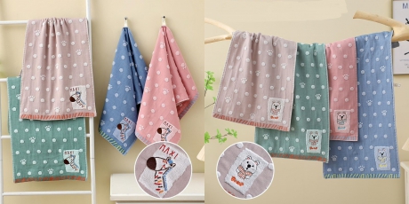 Полотенце махровое "Лапки" Арт.88-894 ― Тaко-Текстиль