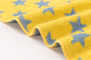 Полотенце махровое "Звезды" Арт.23-1 Желтое