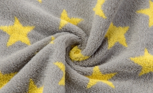 Полотенце махровое "Звезды" Арт.23-1 Серое