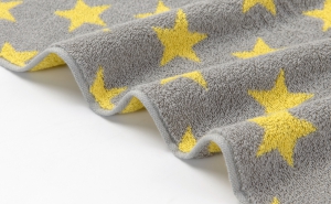 Полотенце махровое "Звезды" Арт.23-1 Серое