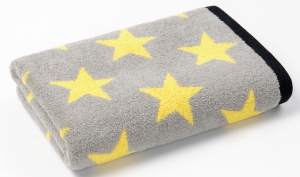 Полотенце махровое "Звезды" Арт.23-1 Серое