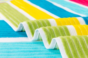 Полотенце махровое "Полоски" арт.23-2 розовый