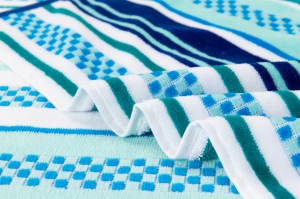 Полотенце махровое "Полоски" арт.23-2 синий