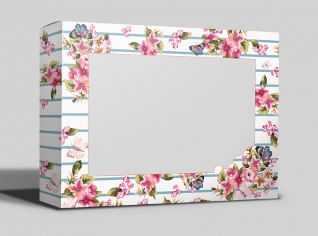 Подарочная коробка "Цветы" ― Тaко-Текстиль