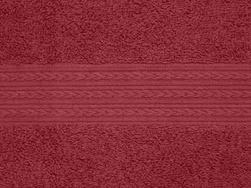 Полотенце однотонное (цвет: бордовый) ― Тaко-Текстиль