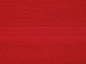 Полотенце однотонное (цвет: красный)