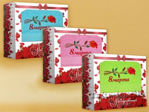 "Роза 8 марта" в коробке арт. 861