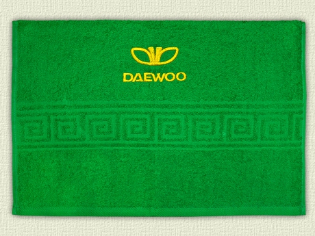 Полотенце с эмблемой Daewoo ― Тaко-Текстиль