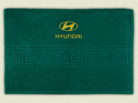 Полотенце с эмблемой Hyundai ― Тaко-Текстиль