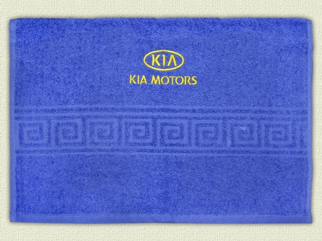 Полотенце с эмблемой KIA MOTORS ― Тaко-Текстиль