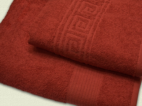 Полотенце махровое (цвет 227 - красный) ― Тaко-Текстиль