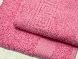 Махровое полотенце арт. 224 (цвет - розовый)