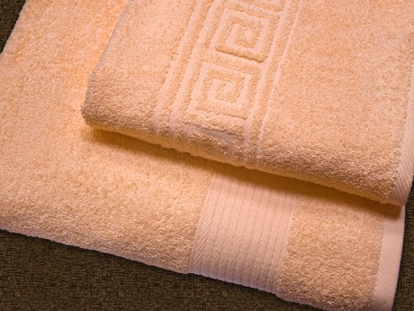 Махровое полотенце арт. 305 (цвет - персиковый) ― Тaко-Текстиль