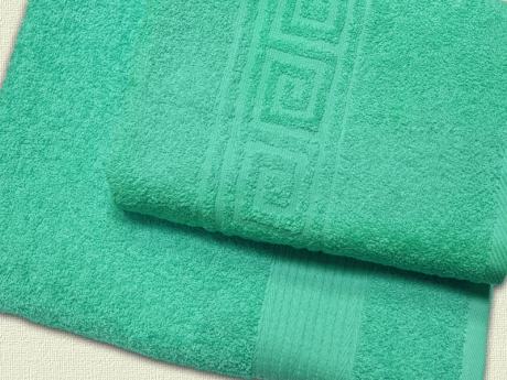 Махровое полотенце арт. 516 (цвет - светлый мятный) ― Тaко-Текстиль