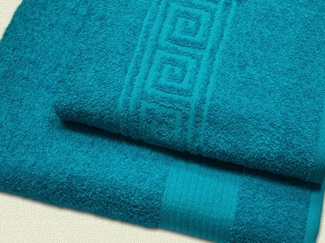Махровое полотенце арт. 608 (цвет - морская волна) ― Тaко-Текстиль