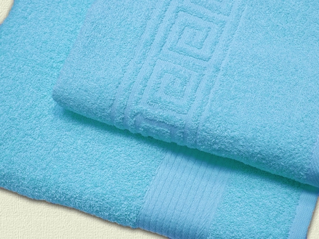 Махровое полотенце арт. 611 (цвет - светло-бирюзовый) ― Тaко-Текстиль