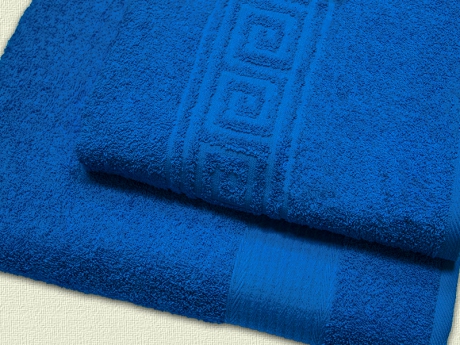 Махровое полотенце арт. 618 (цвет - синий) ― Тaко-Текстиль