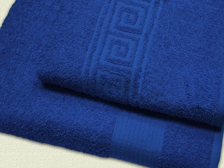 Махровое полотенце арт. 619 (цвет - синий) ― Тaко-Текстиль