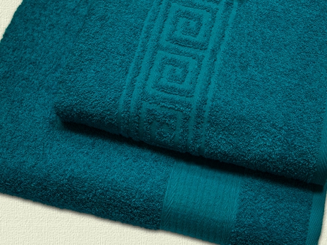 Махровое полотенце арт. 635 (цвет - тёмно-бирюзовый) ― Тaко-Текстиль
