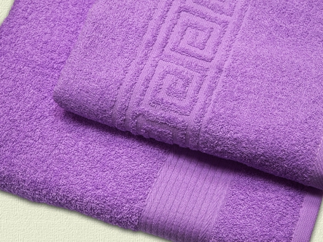 Махровое полотенце арт. 707 (цвет - лиловый) ― Тaко-Текстиль