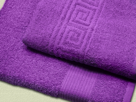 Махровое полотенце арт. 709 (цвет - сиреневый) ― Тaко-Текстиль