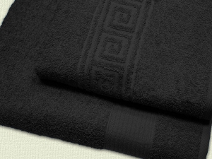 Махровое полотенце арт. 902-400 (цвет - черный) 