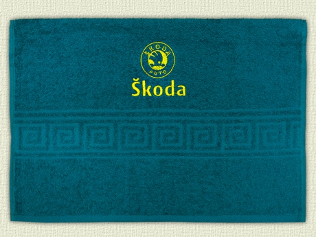 Полотенце с эмблемой Skoda ― Тaко-Текстиль